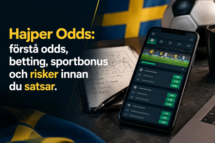 Hajper Odds: förstå odds, betting, sportbonus och risker innan du satsar
