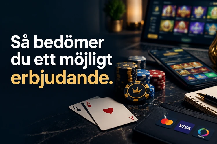 Så bedömer du ett möjligt erbjudande