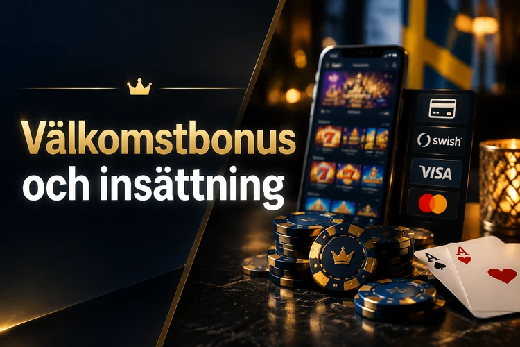 Välkomstbonus och insättning