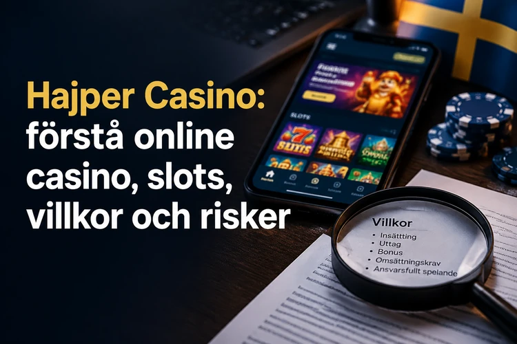 Hajper Casino: förstå online casino, slots, villkor och risker