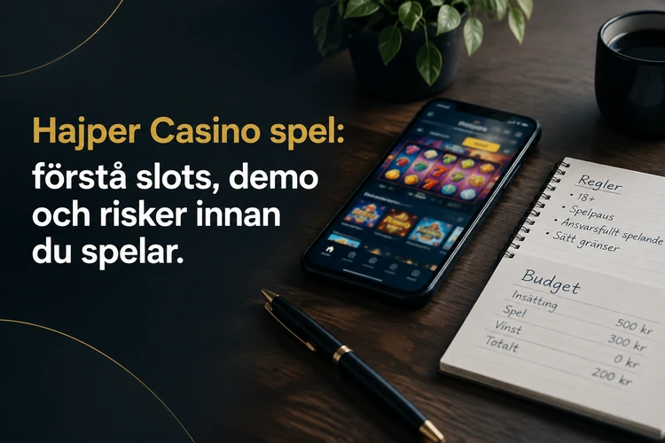 Hajper Casino spel: förstå slots, demo och risker innan du spelar
